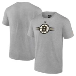 Men's Fanatics Branded Heather Gray Boston Bruins Authentic Pro Secondary T-Shirt