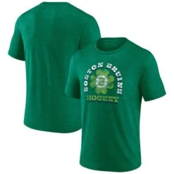 Men's Fanatics Branded Heather Green Boston Bruins St. Patrick's Day Celtic Arch Tri-Blend T-Shirt