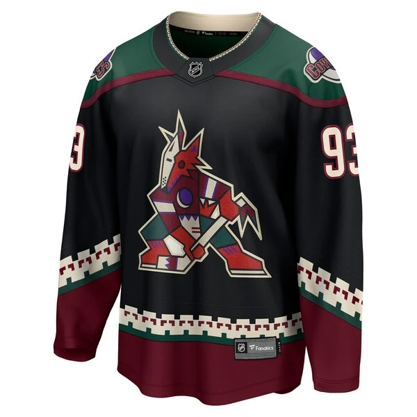 Men's Fanatics Branded Jakub Voracek Black Arizona Coyotes Home Breakaway Jersey - Image 2