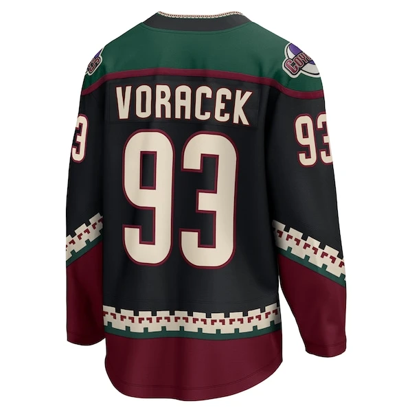 Men's Fanatics Branded Jakub Voracek Black Arizona Coyotes Home Breakaway Jersey - Image 3