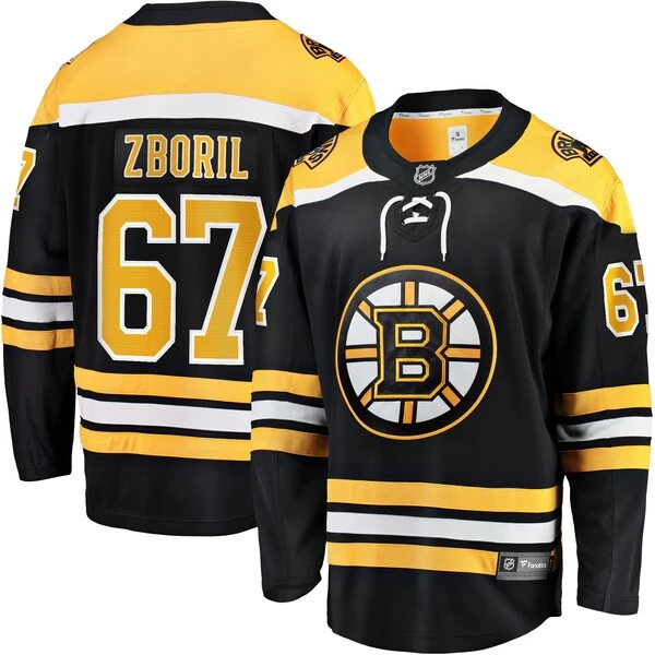 Men's Fanatics Branded Jakub Zboril Black Boston Bruins Home Breakaway Player Jersey