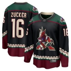Men's Fanatics Branded Jason Zucker Black Arizona Coyotes Home Breakaway Jersey