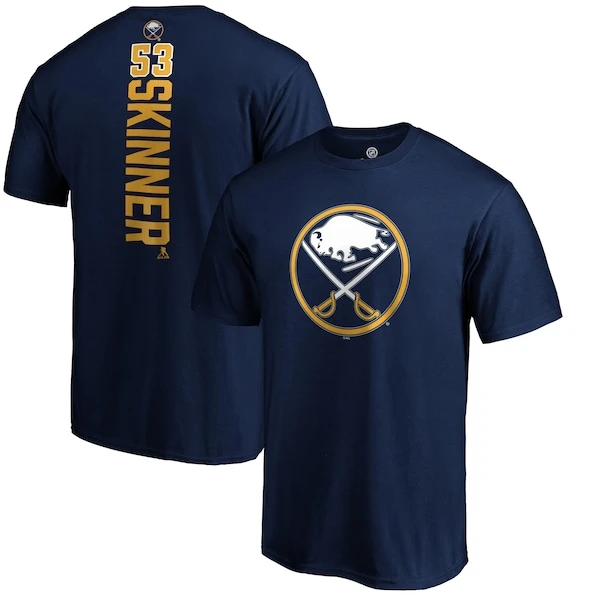 Men's Fanatics Branded Jeff Skinner Navy Buffalo Sabres Playmaker T-Shirt