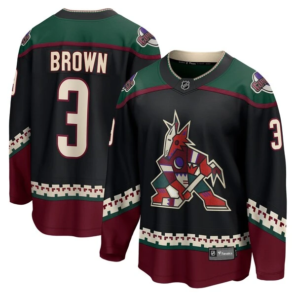 Men's Fanatics Branded Josh Brown Black Arizona Coyotes Home Breakaway Player Jersey