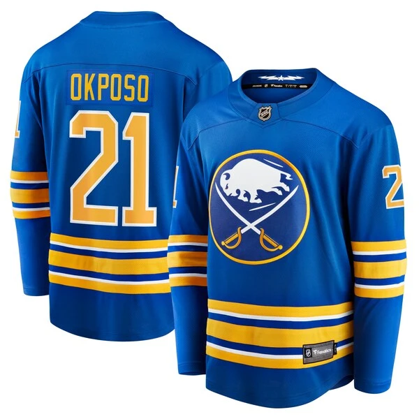 Men's Fanatics Branded Kyle Okposo Royal Buffalo Sabres Home Breakaway Jersey