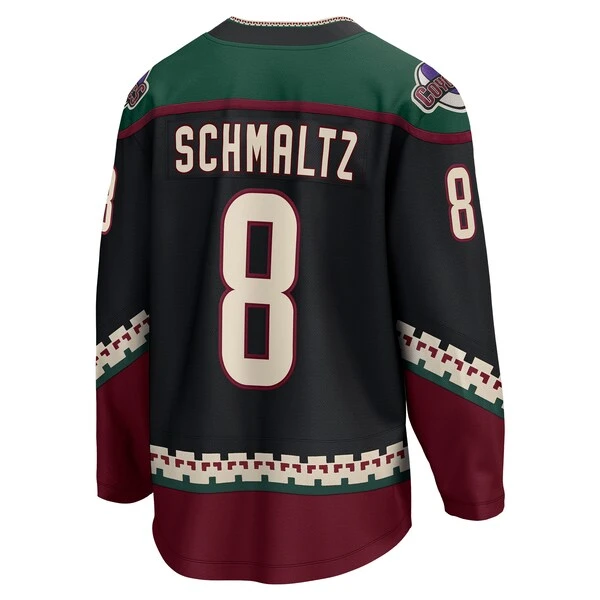 Men's Fanatics Branded Nick Schmaltz Black Arizona Coyotes Home Breakaway Player Jersey - Image 3