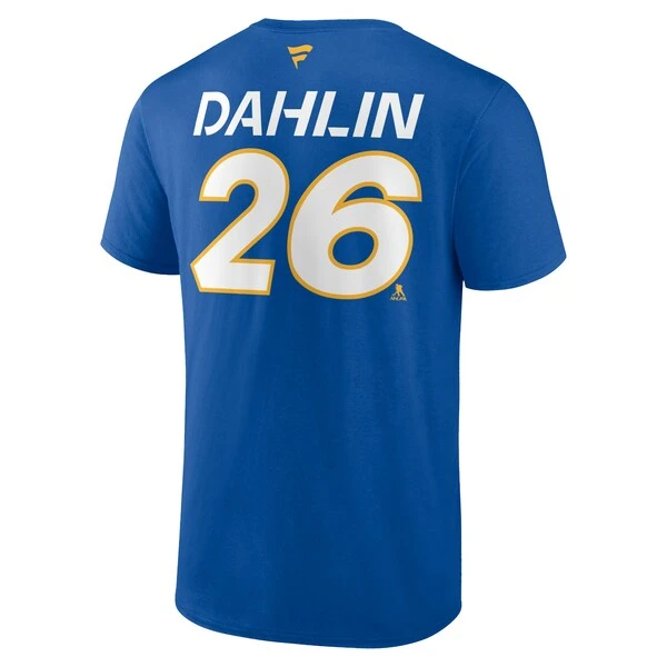 Men's Fanatics Branded Rasmus Dahlin Royal Buffalo Sabres Authentic Pro Prime Name & Number T-Shirt - Image 3