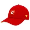 Men's Fanatics Branded Red Calgary Flames Authentic Pro Rink Adjustable Hat