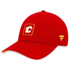 Men's Fanatics Branded Red Calgary Flames Authentic Pro Rink Adjustable Hat