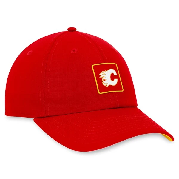 Men's Fanatics Branded Red Calgary Flames Authentic Pro Rink Adjustable Hat - Image 3