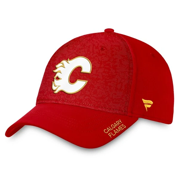Men's Fanatics Branded Red Calgary Flames Authentic Pro Rink Flex Hat