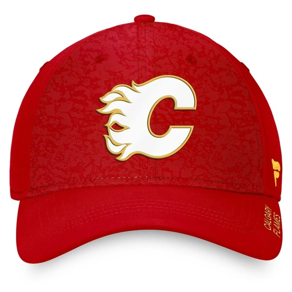 Men's Fanatics Branded Red Calgary Flames Authentic Pro Rink Flex Hat - Image 2