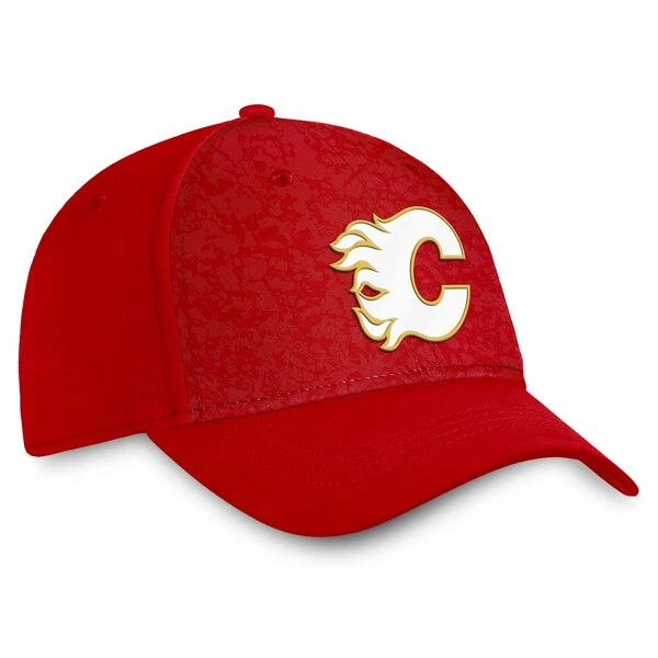 Men's Fanatics Branded Red Calgary Flames Authentic Pro Rink Flex Hat - Image 3