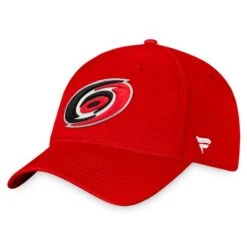 Men's Fanatics Branded Red Carolina Hurricanes Core Primary Logo Flex Hat
