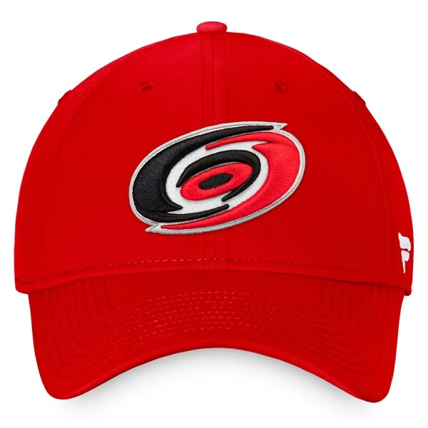 Men's Fanatics Branded Red Carolina Hurricanes Core Primary Logo Flex Hat - Image 2