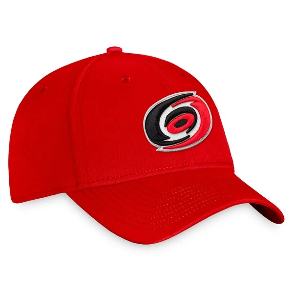 Men's Fanatics Branded Red Carolina Hurricanes Core Primary Logo Flex Hat - Image 3