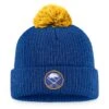 Men's Fanatics Branded Royal Buffalo Sabres Team Cuffed Knit Hat With Pom