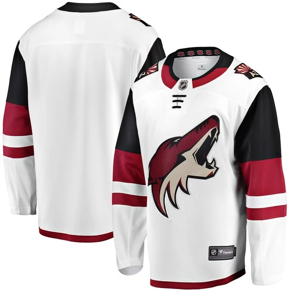 Men's Fanatics Branded White Arizona Coyotes Breakaway Away Jersey