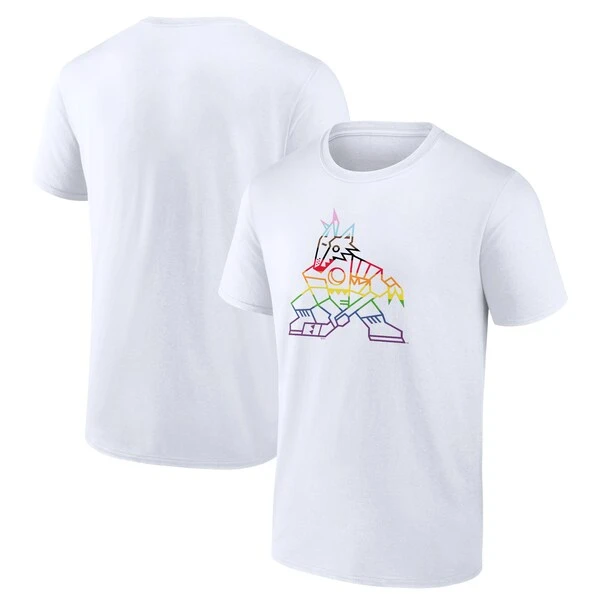 Men's Fanatics Branded White Arizona Coyotes Team Pride Logo T-Shirt