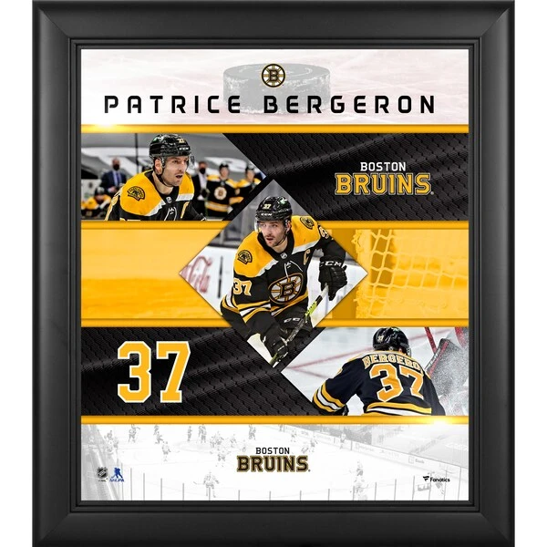 Patrice Bergeron Boston Bruins Framed 15" X 17" Stitched Stars Collage