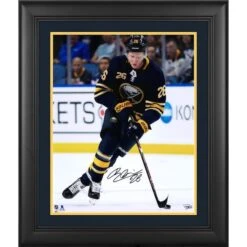 Rasmus Dahlin Buffalo Sabres Framed Autographed 16" X 20" NHL Debut Skating Photograph