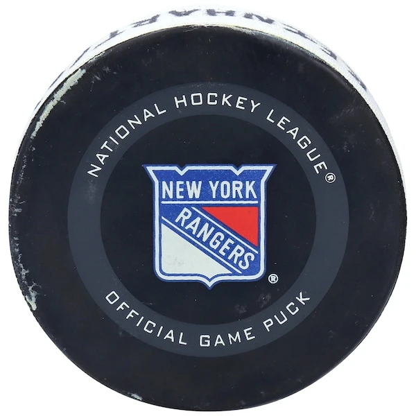 Sam Reinhart Buffalo Sabres Autographed Game-Used Goal Puck From March 2 2021 Vs. New York Rangers - Image 2