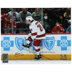 Seth Jarvis Carolina Hurricanes Autographed 8" X 10" First NHL Goal Celebration Photograph