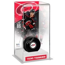 Teuvo Teravainen Carolina Hurricanes Deluxe Tall Hockey Puck Case