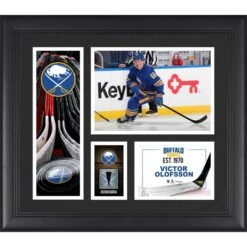 Victor Olofsson Buffalo Sabres Framed 15" X 17" Player Collage With A Piece Of Game-Used Puck