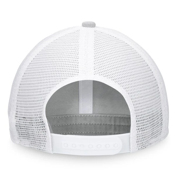 Men's Fanatics Branded Heather Gray/White Arizona Coyotes Team Trucker Snapback Hat - Image 4