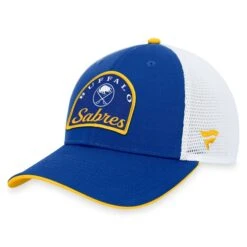 Men's Fanatics Branded Royal/White Buffalo Sabres Fundamental Adjustable Hat