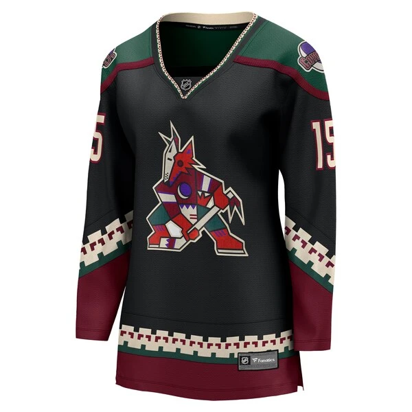 Women's Fanatics Branded Alex Kerfoot Black Arizona Coyotes Home Breakaway Player Jersey - Image 2