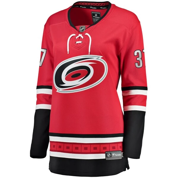 Women's Fanatics Branded Andrei Svechnikov Red Carolina Hurricanes Alternate Breakaway Player Jersey - Image 2