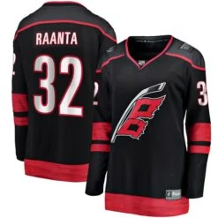 Women's Fanatics Branded Antti Raanta Black Carolina Hurricanes Home Breakaway Player Jersey