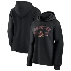 Women's Fanatics Branded Black Arizona Coyotes Perfect Play Raglan Pullover Hoodie