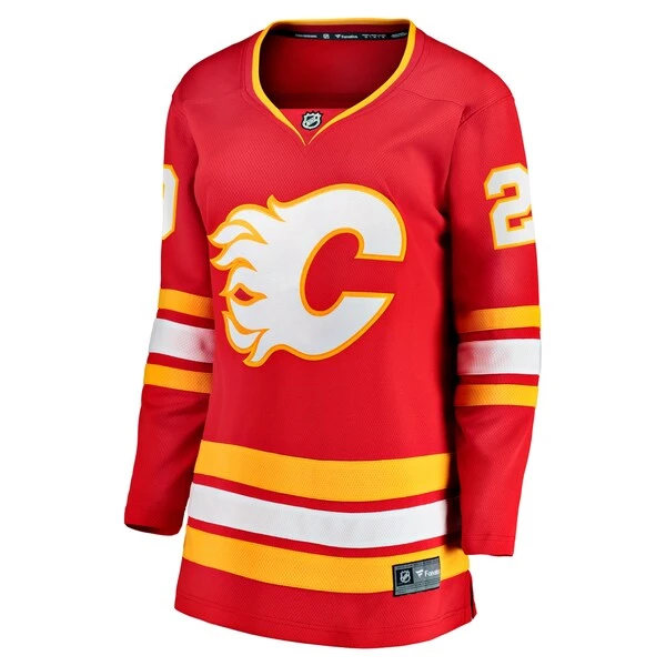 Women's Fanatics Branded Dillon Dube Red Calgary Flames Home Breakaway Player Jersey - Image 2