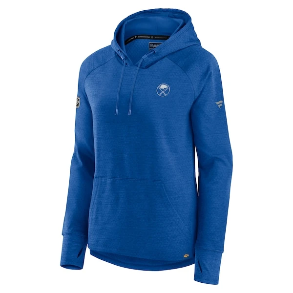 Women's Fanatics Branded Heather Royal Buffalo Sabres Authentic Pro Pullover Hoodie - Image 2