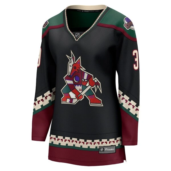 Women's Fanatics Branded Josh Brown Black Arizona Coyotes Home Breakaway Player Jersey - Image 2