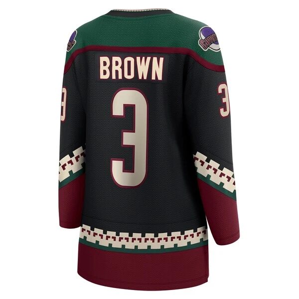 Women's Fanatics Branded Josh Brown Black Arizona Coyotes Home Breakaway Player Jersey - Image 3