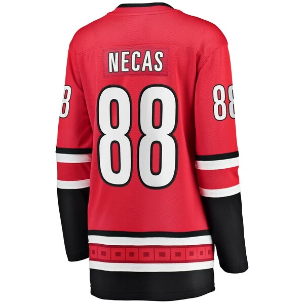 Women's Fanatics Branded Martin Necas Red Carolina Hurricanes Alternate Breakaway Player Jersey - Image 3