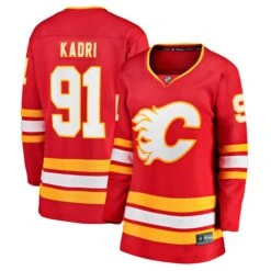 Women's Fanatics Branded Nazem Kadri Red Calgary Flames Home Breakaway Player Jersey