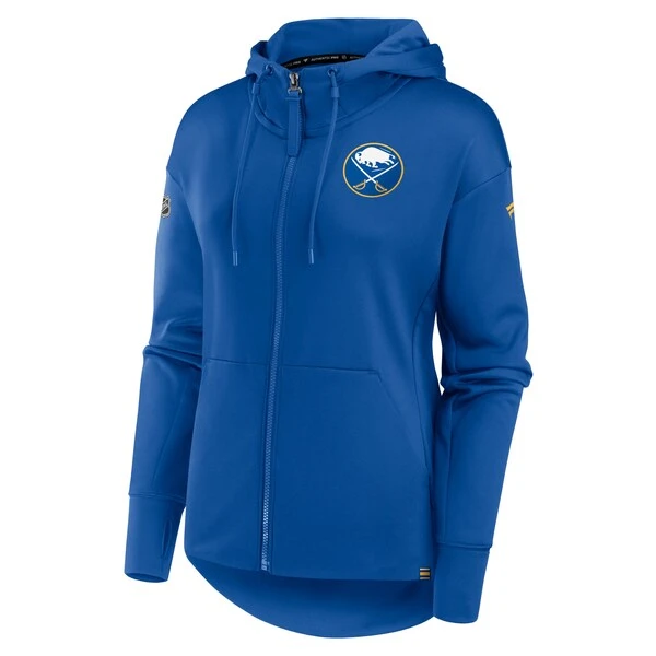 Women's Fanatics Branded Royal Buffalo Sabres Authentic Pro Scuba Full-Zip Hoodie - Image 2