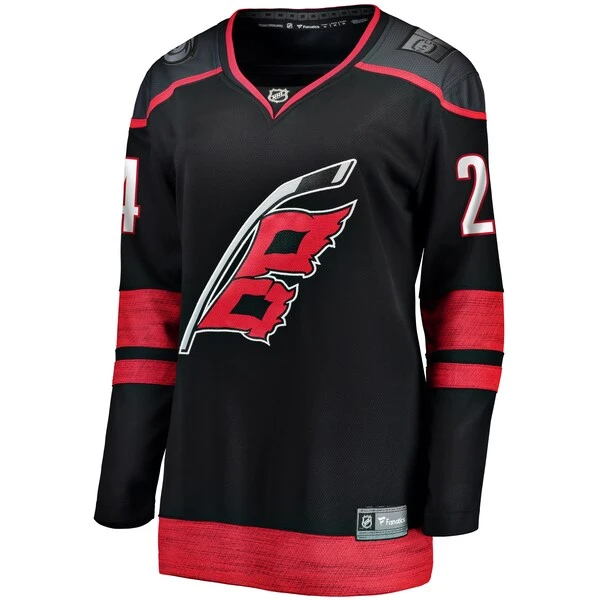 Women's Fanatics Branded Seth Jarvis Black Carolina Hurricanes Home Breakaway Player Jersey - Image 2