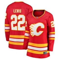 Women's Fanatics Branded Trevor Lewis Red Calgary Flames Home Breakaway Player Jersey
