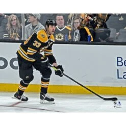 Zdeno Chara Boston Bruins Unsigned Horizontal Black Jersey Skating Photograph